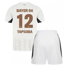 Bayer Leverkusen Edmond Tapsoba #12 Borta Kläder Barn 2024-25 Kortärmad (+ Korta byxor)